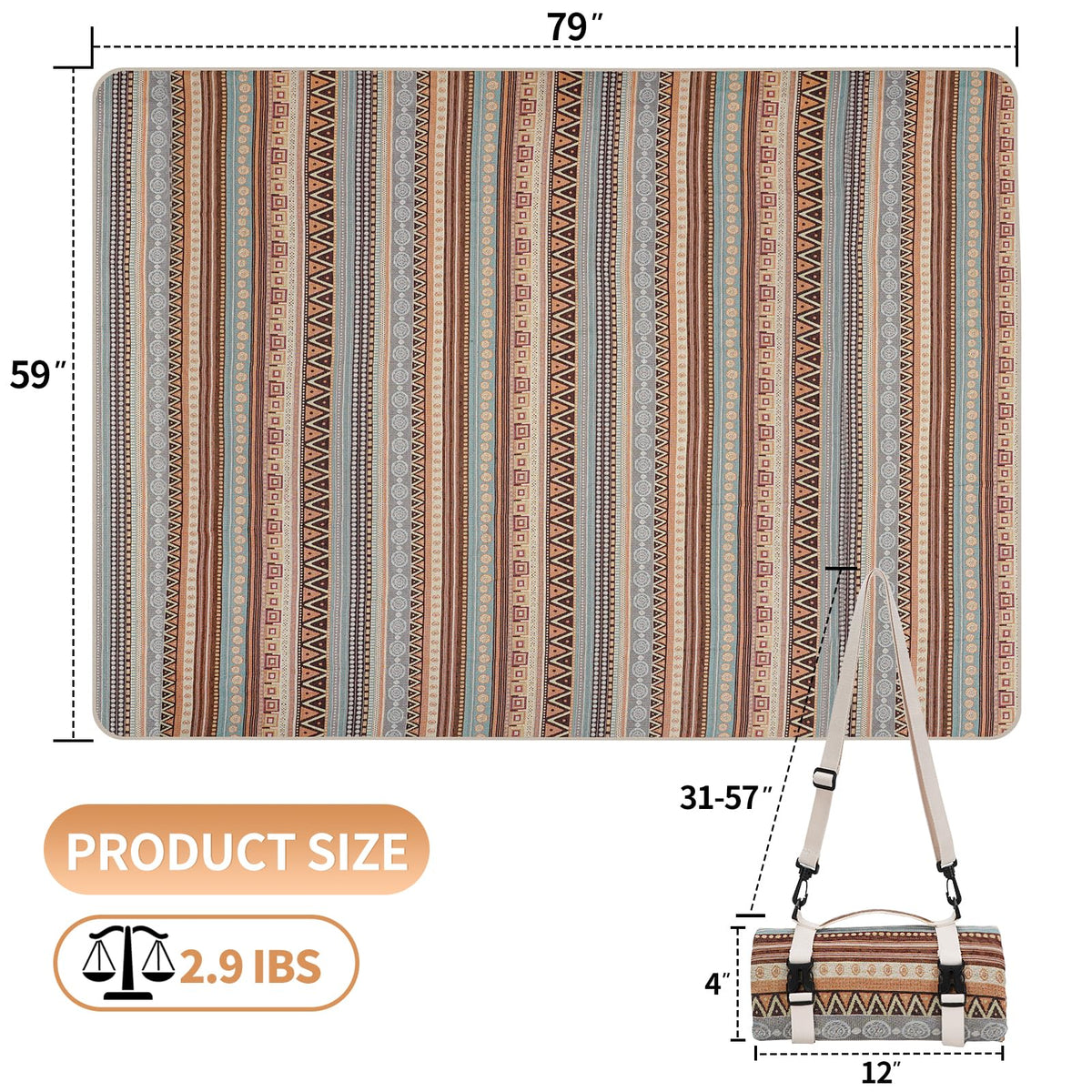 G GOOD GAIN sand-resistant blanket helps keep grit away from gear