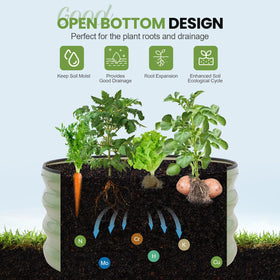 G GOOD GAIN ready-to-plant bed with vegetables and herbs