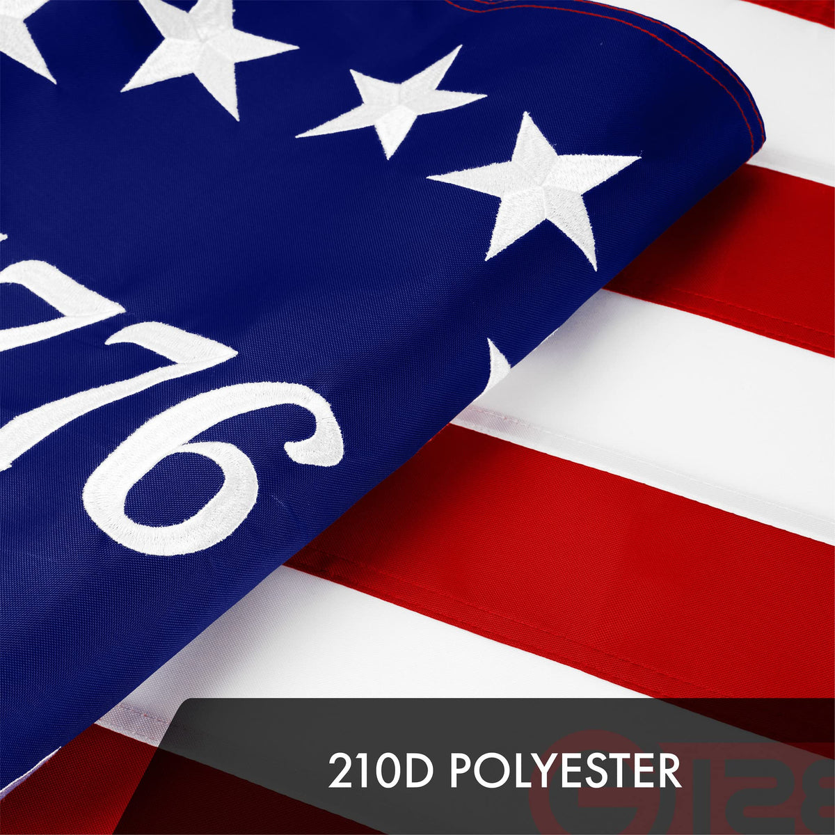 G128 210D polyester flag material ensures reliable durability.