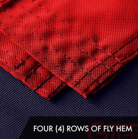 G128 420D embroidered polyester fabric delivers vibrant, lasting color.