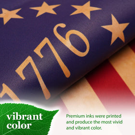 G128 Betsy Ross flag, high-contrast colors with durable print quality.