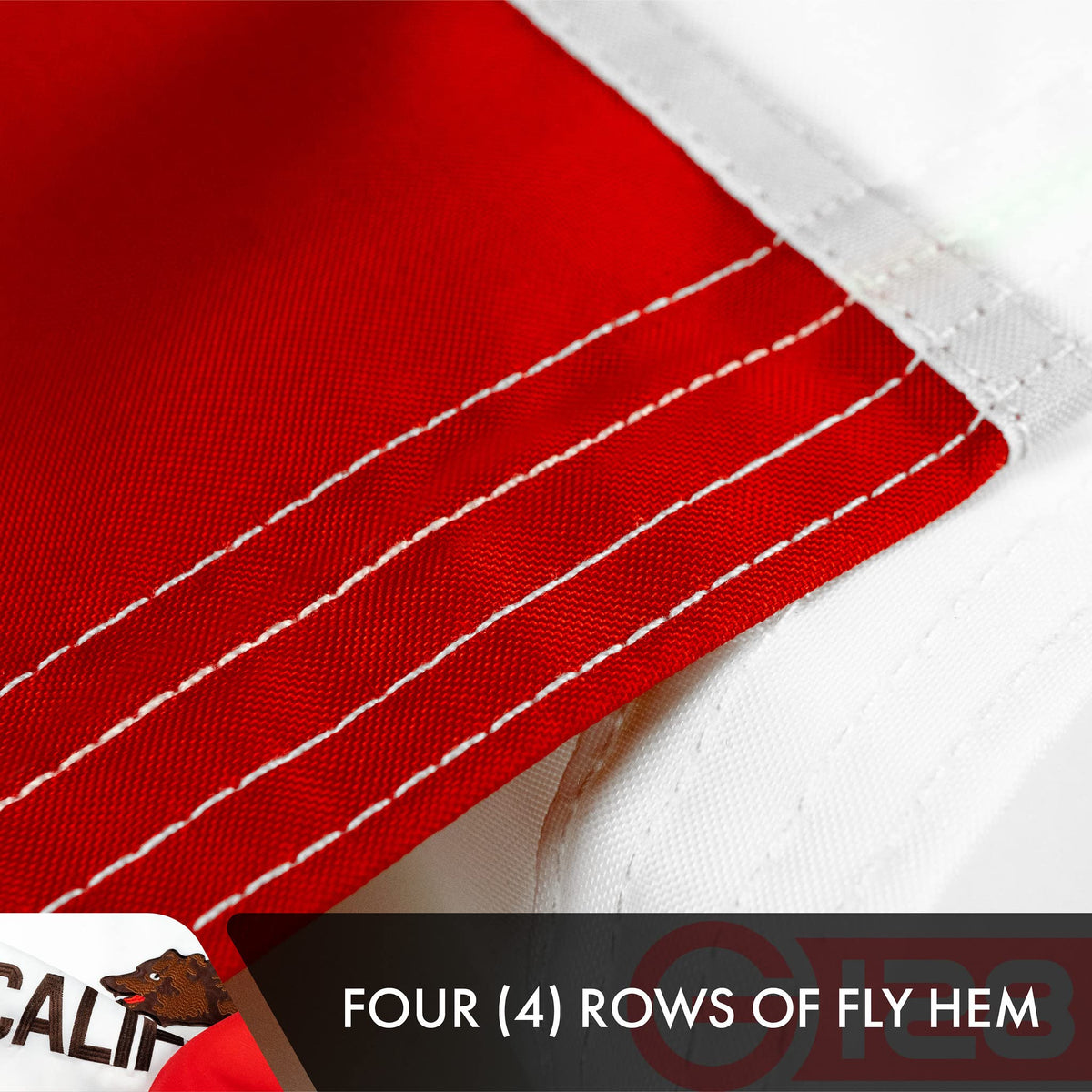G128 flag suitable for indoor and outdoor use in any season.