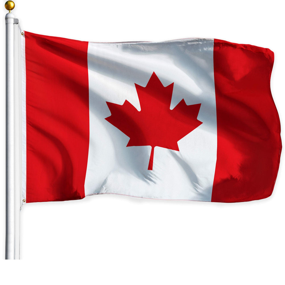 G128 Canada flag 3x5ft LiteWeave for outdoor display with bright colors