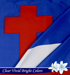 G128 flag with brass grommets ensures secure mounting on poles.