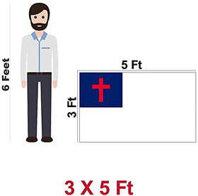 G128 flag features double-needle stitching to resist fraying during outdoor use.
