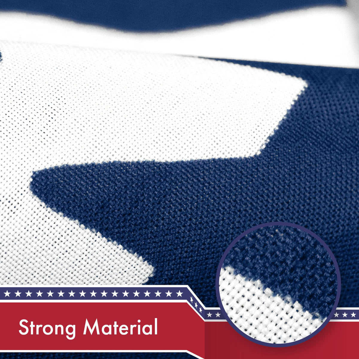 G128 dye-sublimated colors create vivid South Carolina flag imagery.