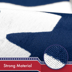 G128 dye-sublimated colors create vivid South Carolina flag imagery.