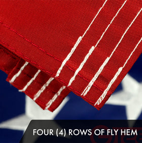G128 embroidered stars lend premium classic flag aesthetics for ceremonies.