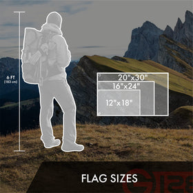 G128 1x1.5 ft flag ready for porch or kit display.