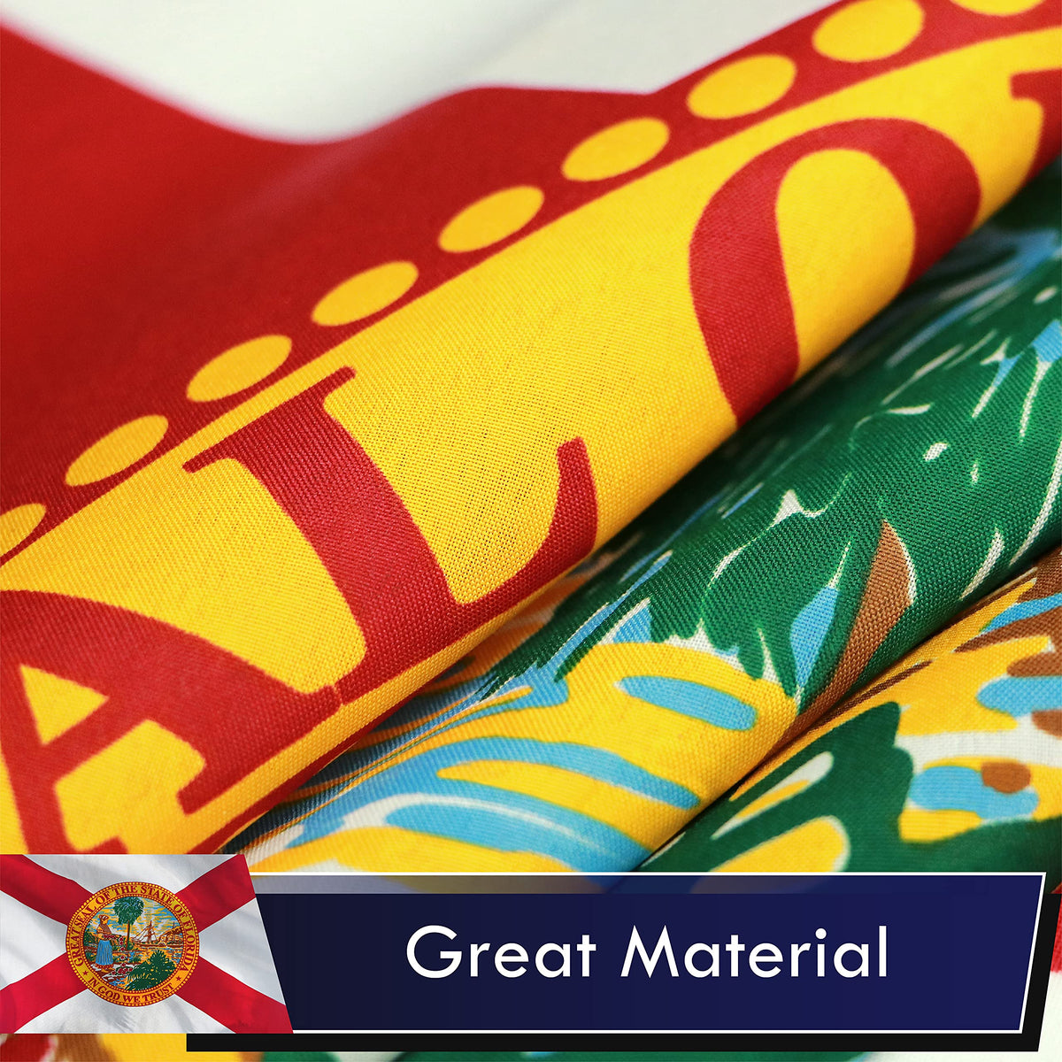 G128 flag heading features heavy-duty construction and double- Needle stitching.