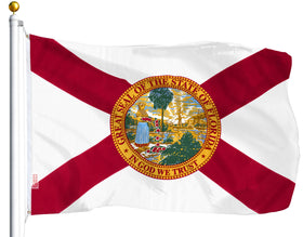 G128 Florida flag in LiteWeave finish, 3x5 ft, vibrant colors for outdoor display.