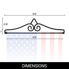 G128 heavy-duty flag holder for outdoor use resists rust and fading.