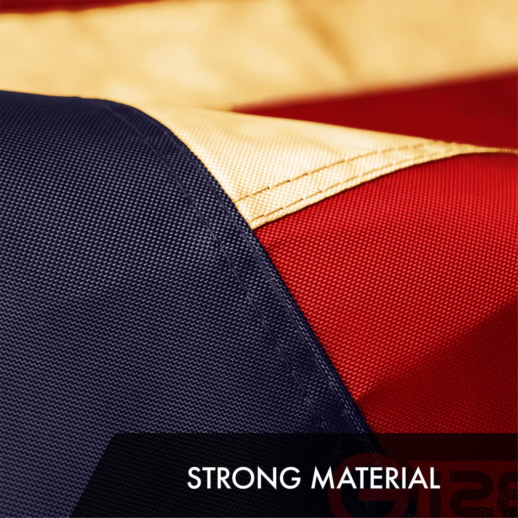 G128 Betsy Ross flag uses 420D fabric for long-lasting use.