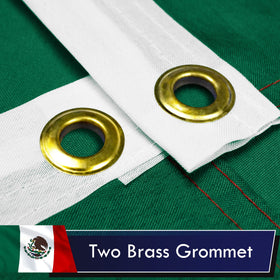 G128 LiteWeave flag with brass grommets for durable mounting.