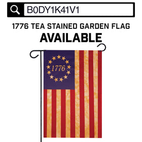 G128 Betsy Ross flag adds vintage charm to indoor spaces.