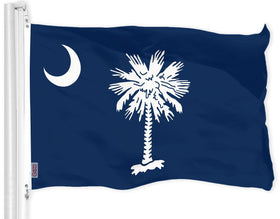 G128 South Carolina flag 3x5 ft for outdoor or indoor display.