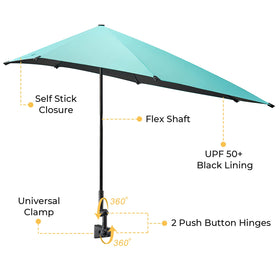 G4Free universal clamp attachment securing to chair arm or stroller pole