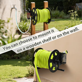 GADFISH 3.9ft supply hose with brass fittings connected to a garden hose