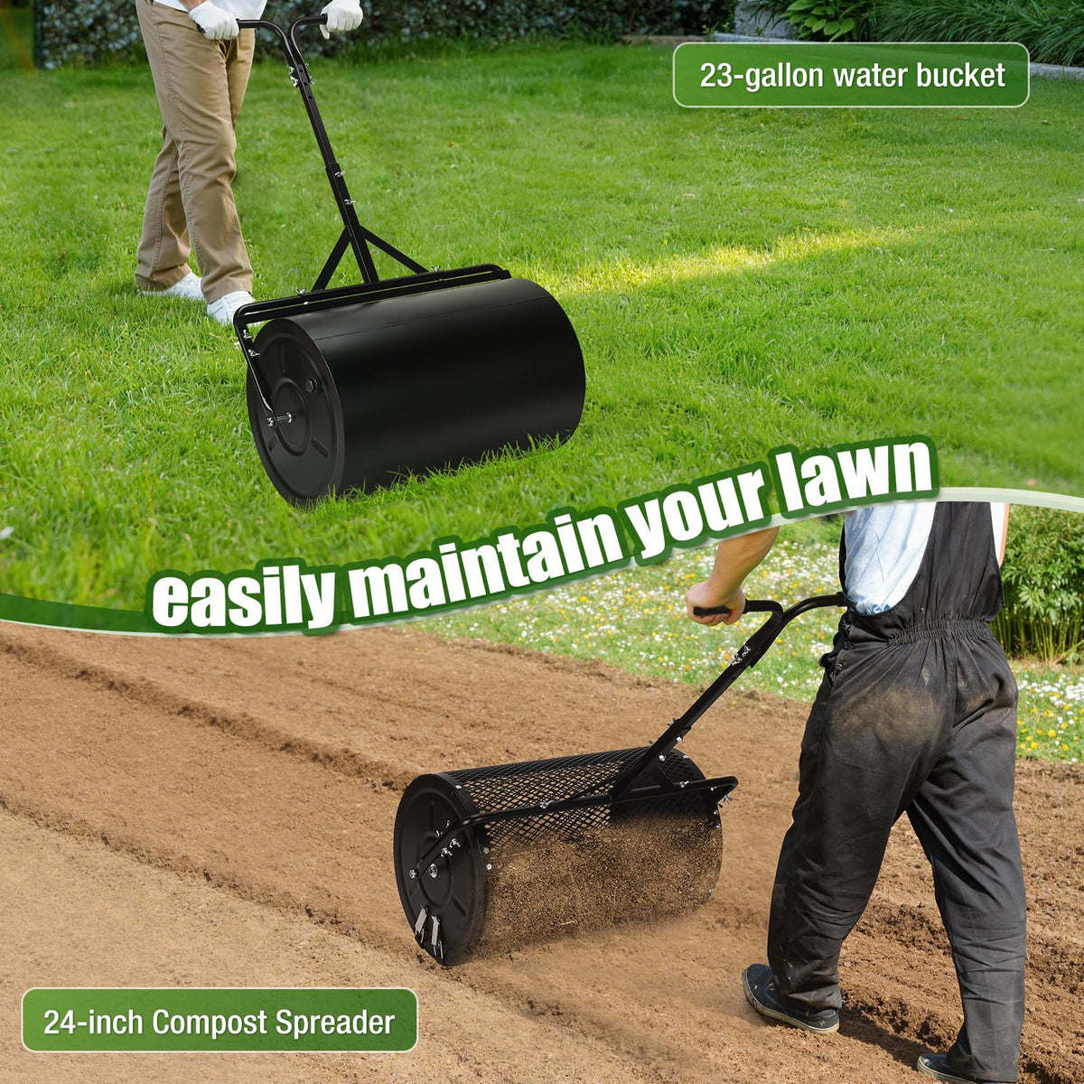 GADFISH frame-based lawn care combo enabling tool-free attachment changes