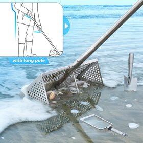 GADFISH multifunctional beach tool ideal for treasure hunting and cleanup.