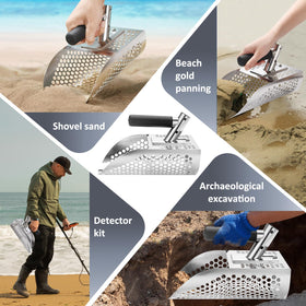 GADFISH stainless steel shovel delivers durable performance for hobbyists and pros.