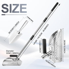 GADFISH sand shovel grip with non-slip handle for precise scooping.