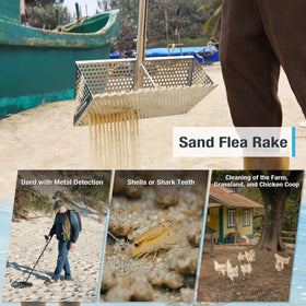 GADFISH stainless steel beach sifter resists rust for coastal use.