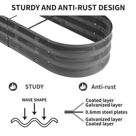 GADI weather-resistant garden bed is ideal for patios, yards, and greenhouses.