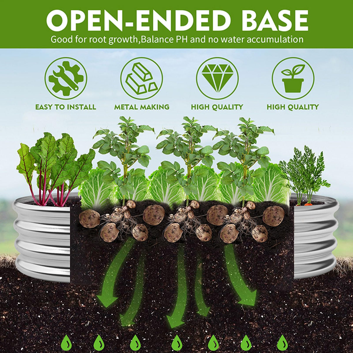 GADI soil-pure coating protects soil quality while supporting vegetables, herbs, and flowers.