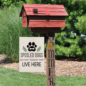 GAGEC dog garden flag 12.5x18 inch banner fits stands