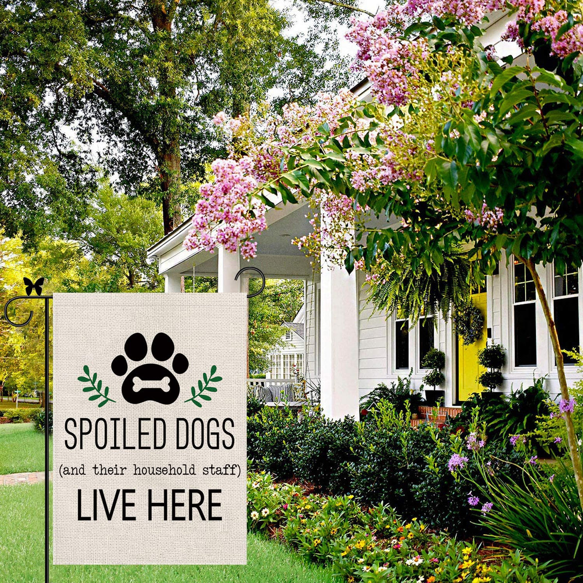 GAGEC dog garden flag for outdoor yard and lawn use