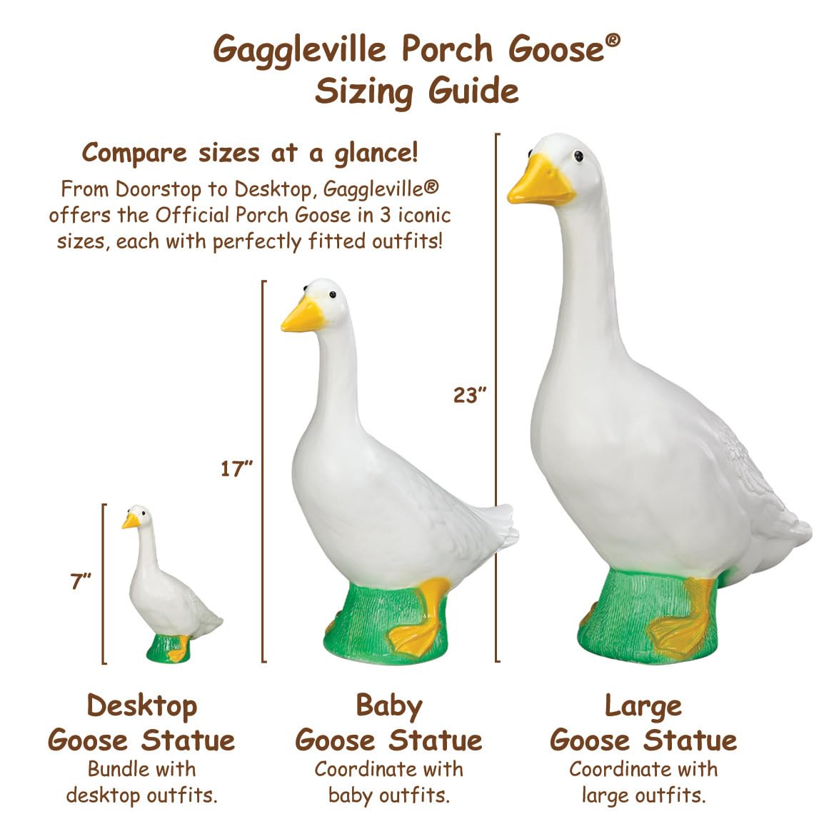 Gaggleville outfit designed for indoor use with easy maintenance.