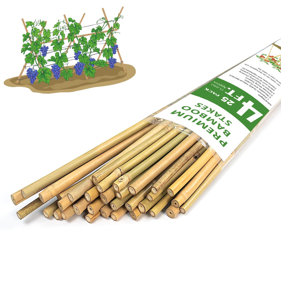 GAGINANG bamboo plant stakes 4ft sturdy for tomato and vegetable support