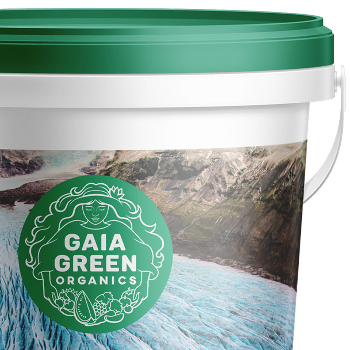 Gaia Green Glacial Rock Dust being mixed into compost for trace elements