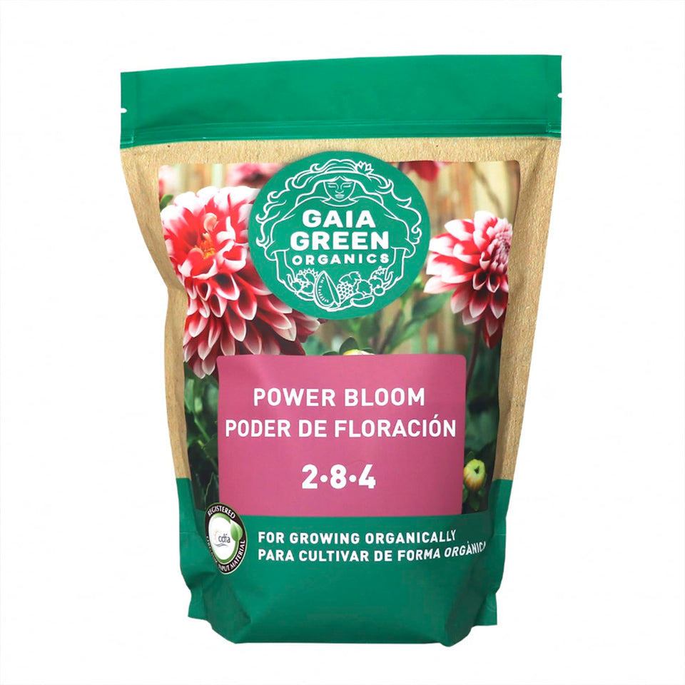 Gaia Green Power Bloom 2kg bottle promotes prolific blooms and healthy roots.