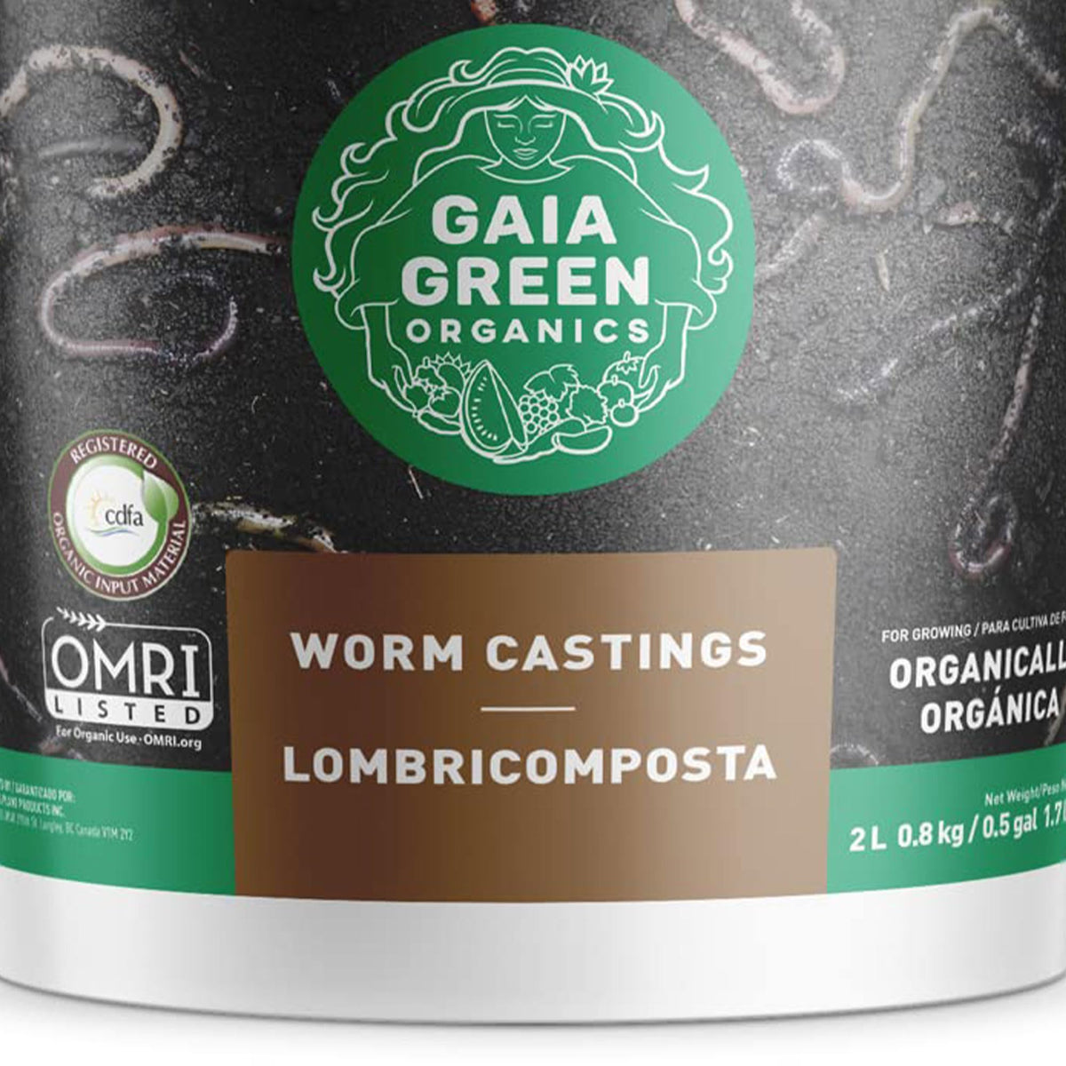 Gaia Green worm castings 2L root growth boost supports healthier root systems