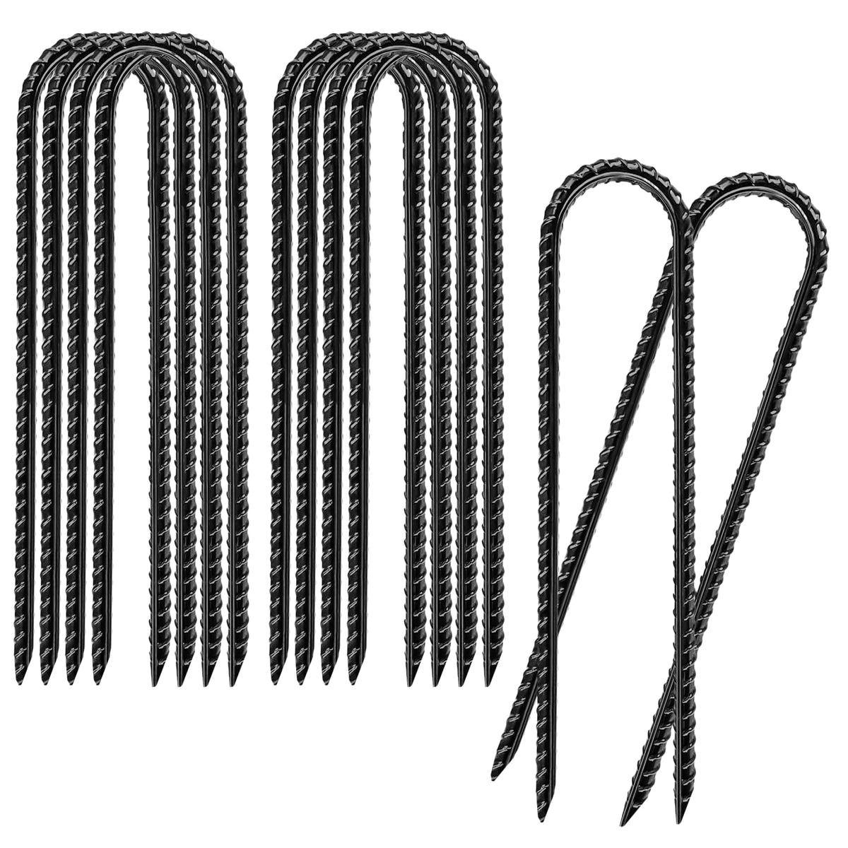 Gaildon 8-inch rebar stakes secure outdoor décor and fencing against wind.