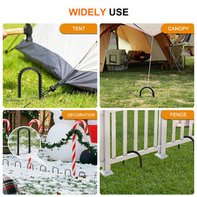 Gaildon stake features an easy hammer-in design for quick setup.
