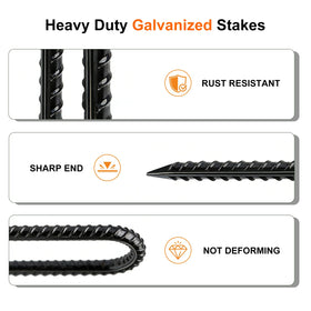 Gaildon galvanized stakes offer long-lasting rust resistance across seasons.