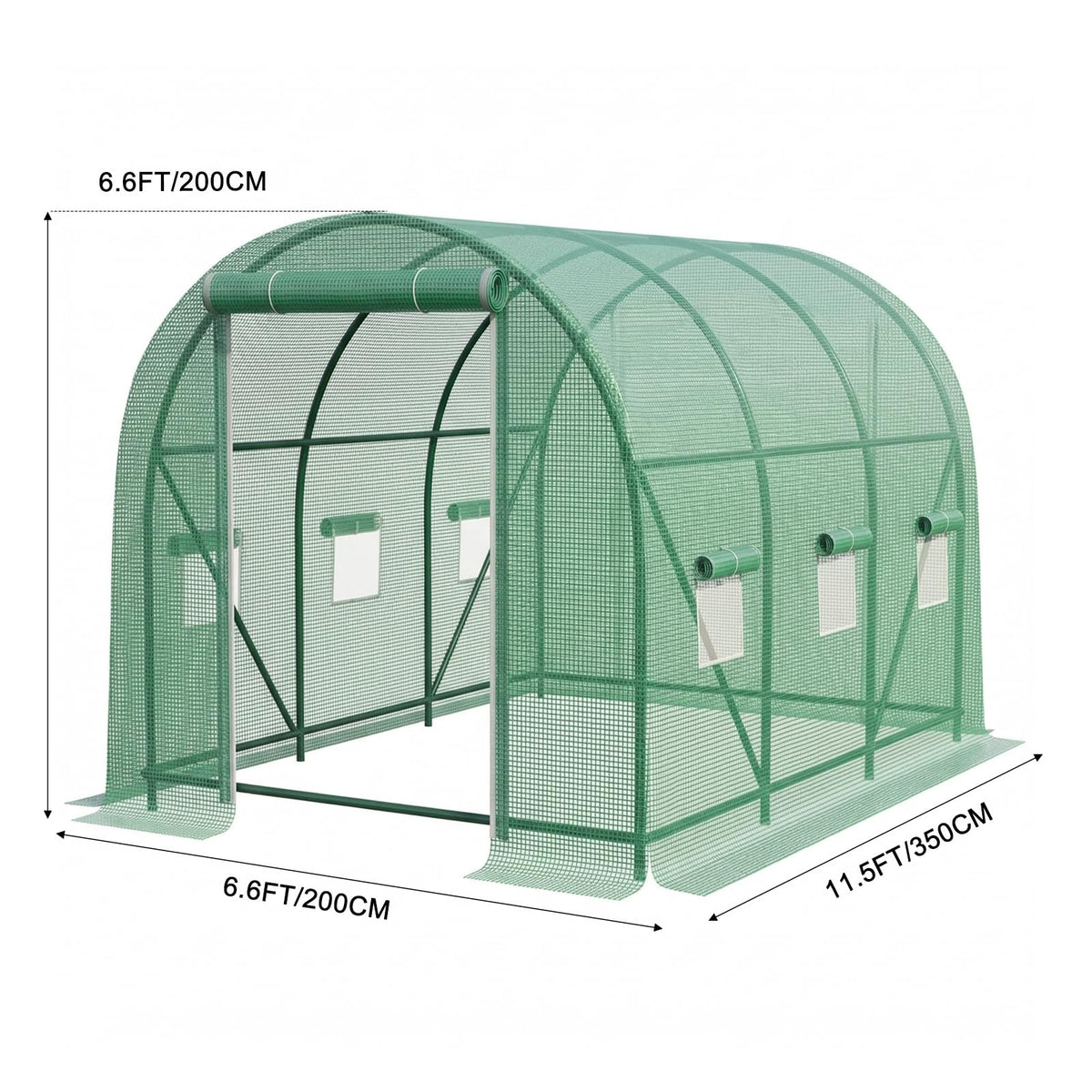 Gaildon greenhouse PE cover protects plants from frost, rain, and sun.