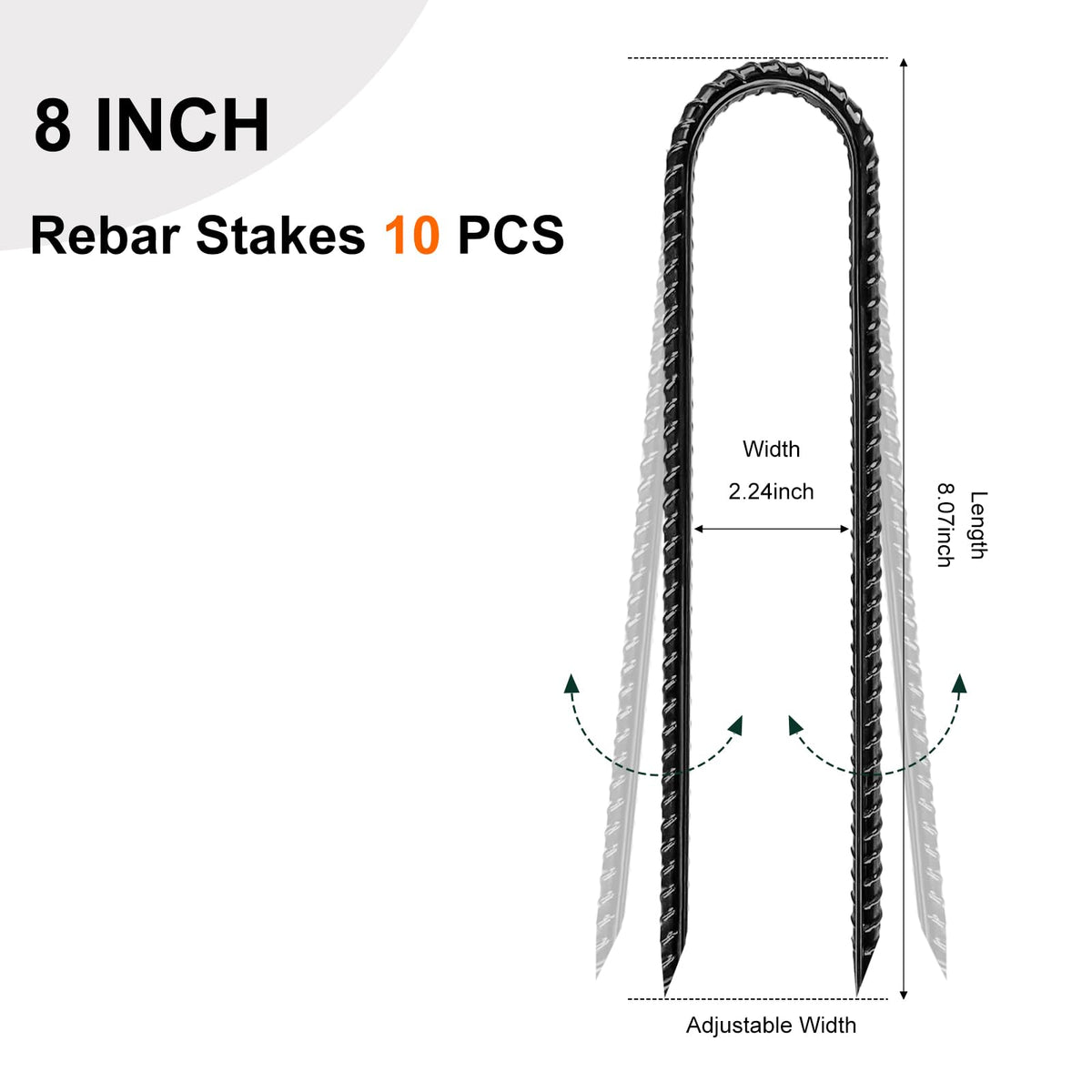 Gaildon U-shaped stakes demonstrate stable anchoring for tents and canopies.