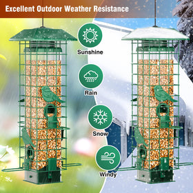 GAINSEN easy-fill clean bird feeder simplifies refilling and maintenance.