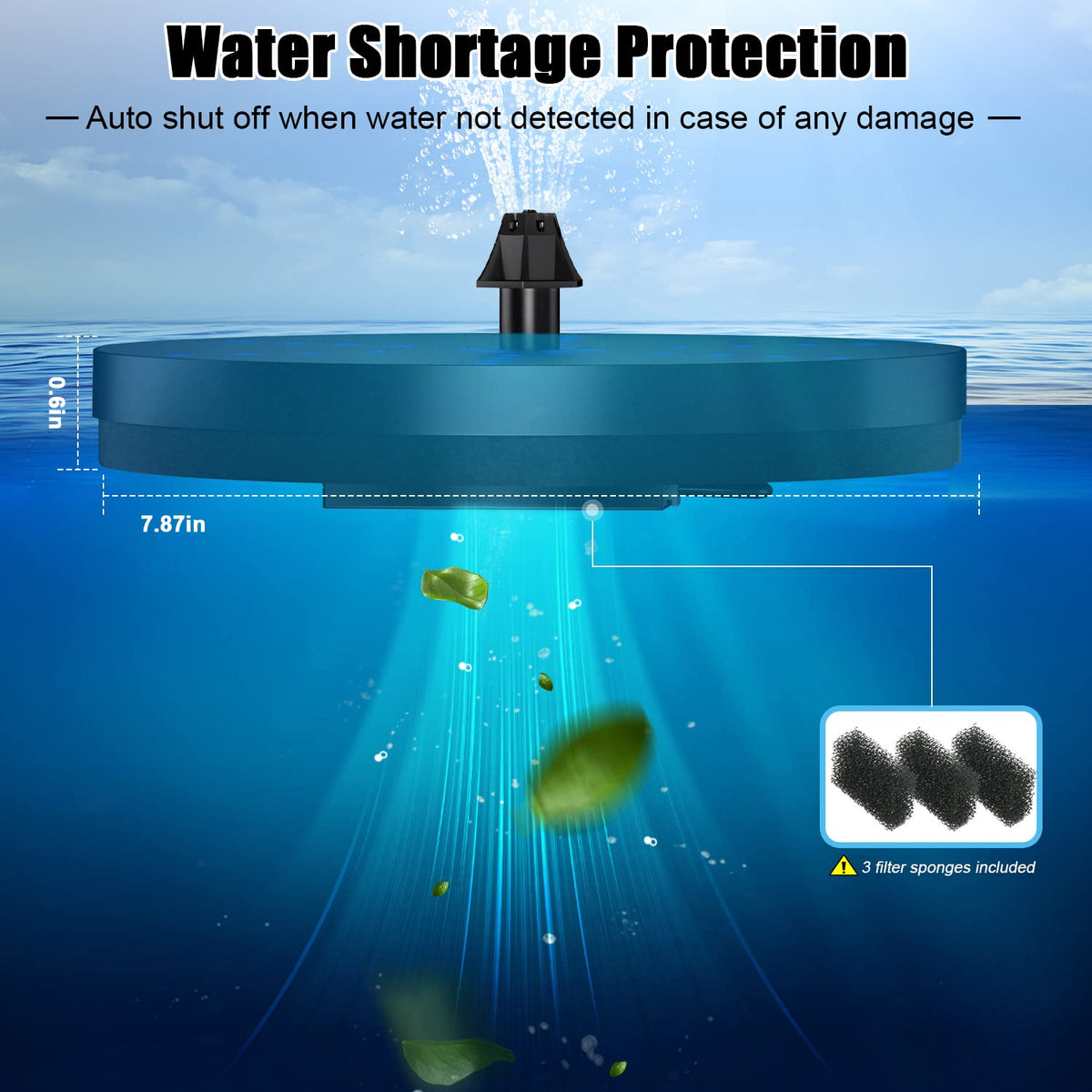 GAIZERL fountain installs in seconds under direct sun for quick setup