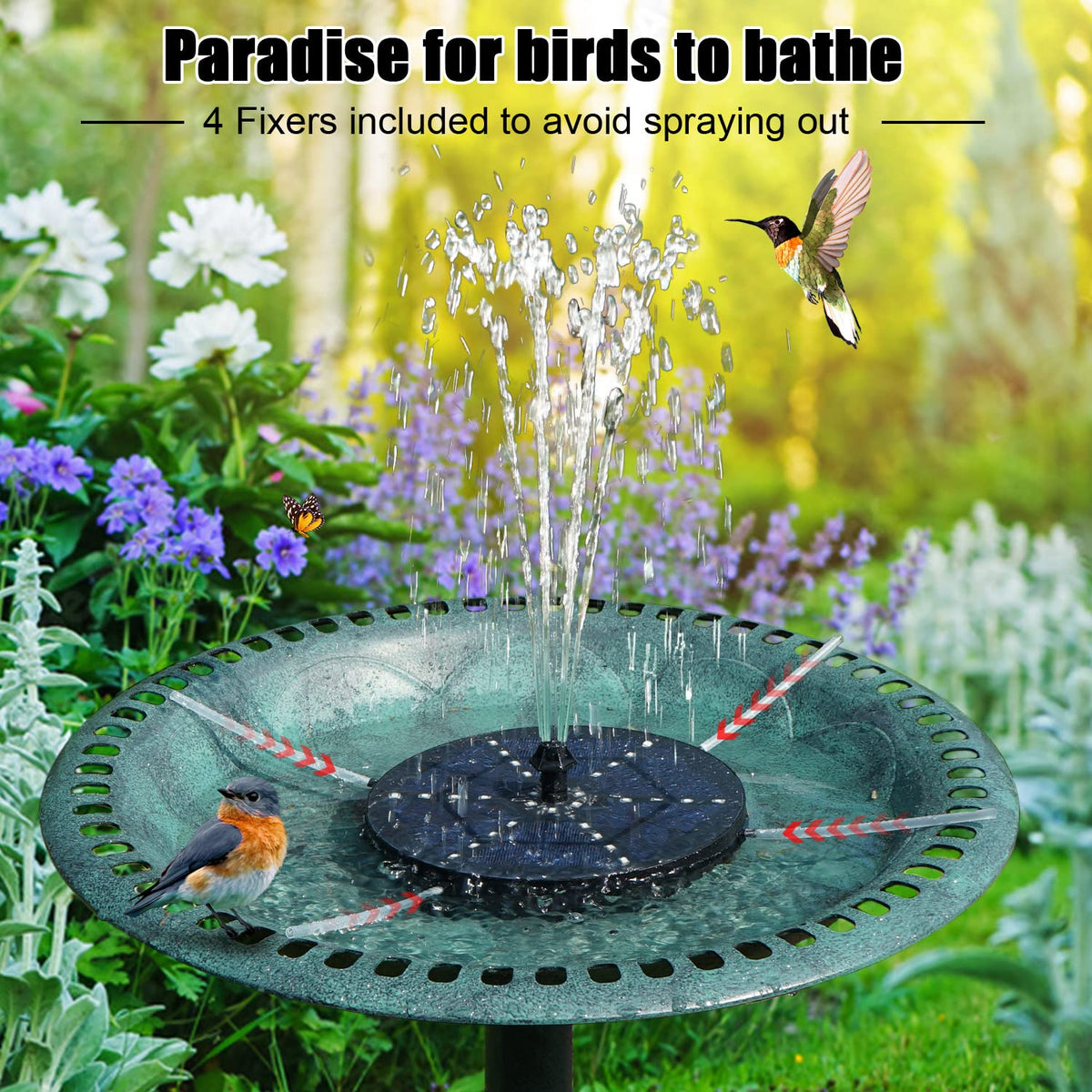 GAIZERL solar LED light show enhances nighttime pond aesthetics with vibrant colors