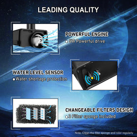 GAIZERL 4000mAh battery enables day and night LED fountain operation