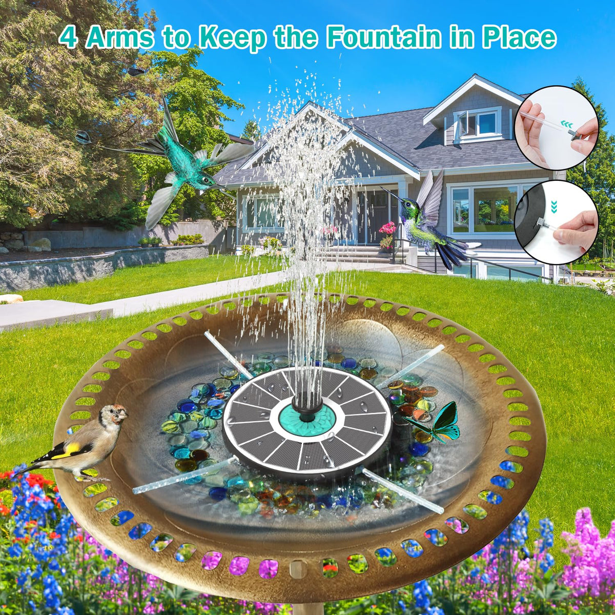 GAIZERL eight spray modes for versatile garden water displays