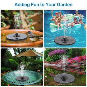 GAIZERL hummingbird-friendly water feature enhances outdoor ambiance.