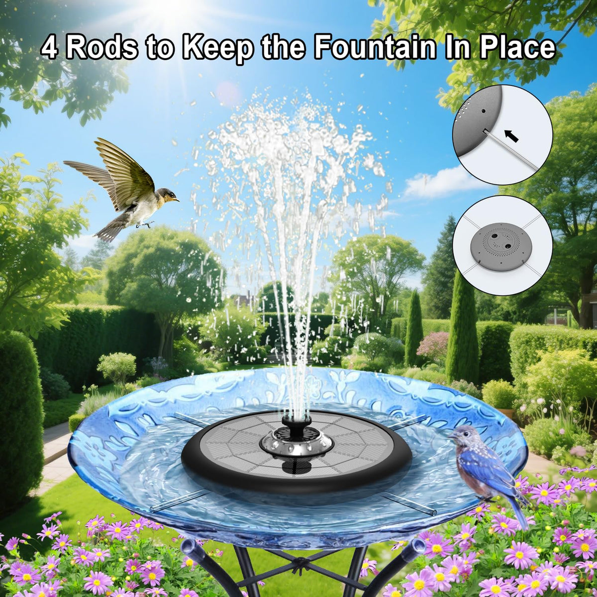 GAIZERL low-water sensor and filter sponges protect the pump from debris