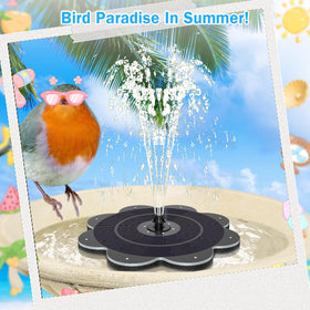 GAIZERL solar fountain with four-arm base offers stable performance.