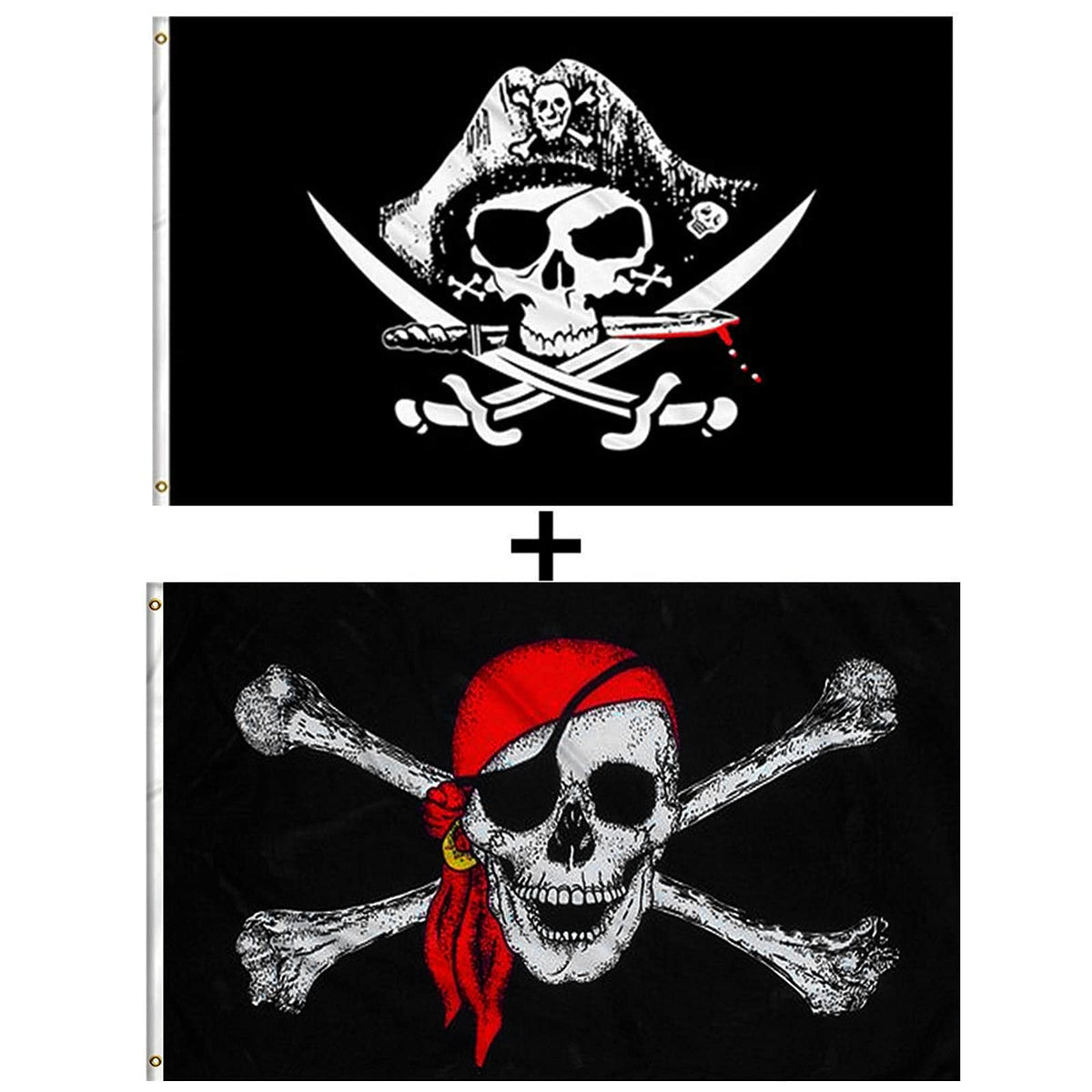 GAKA pirate flag 3x5 cross knife design for bold outdoor displays.